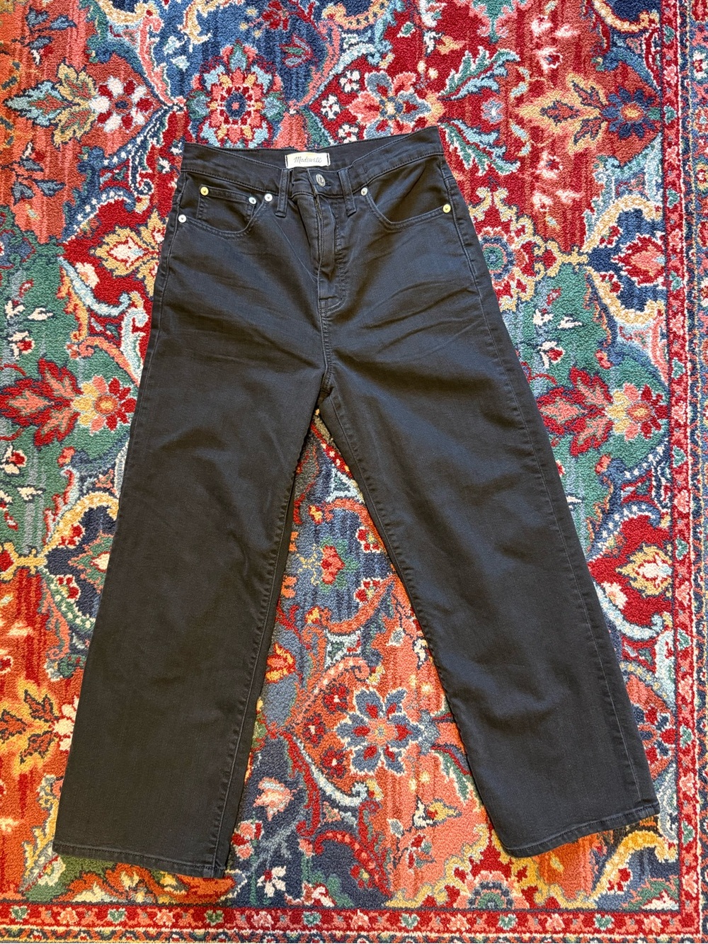 Madewell slim wide leg crop